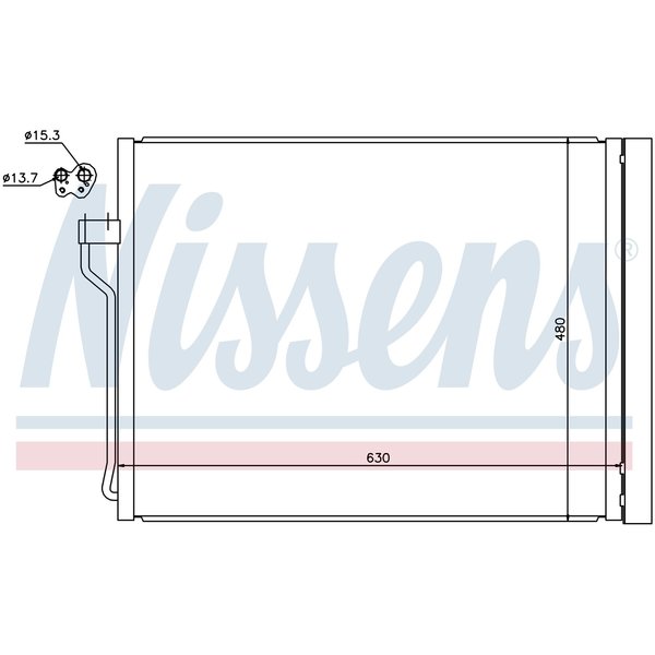 Nissen A/C Condenser, 940288 940288